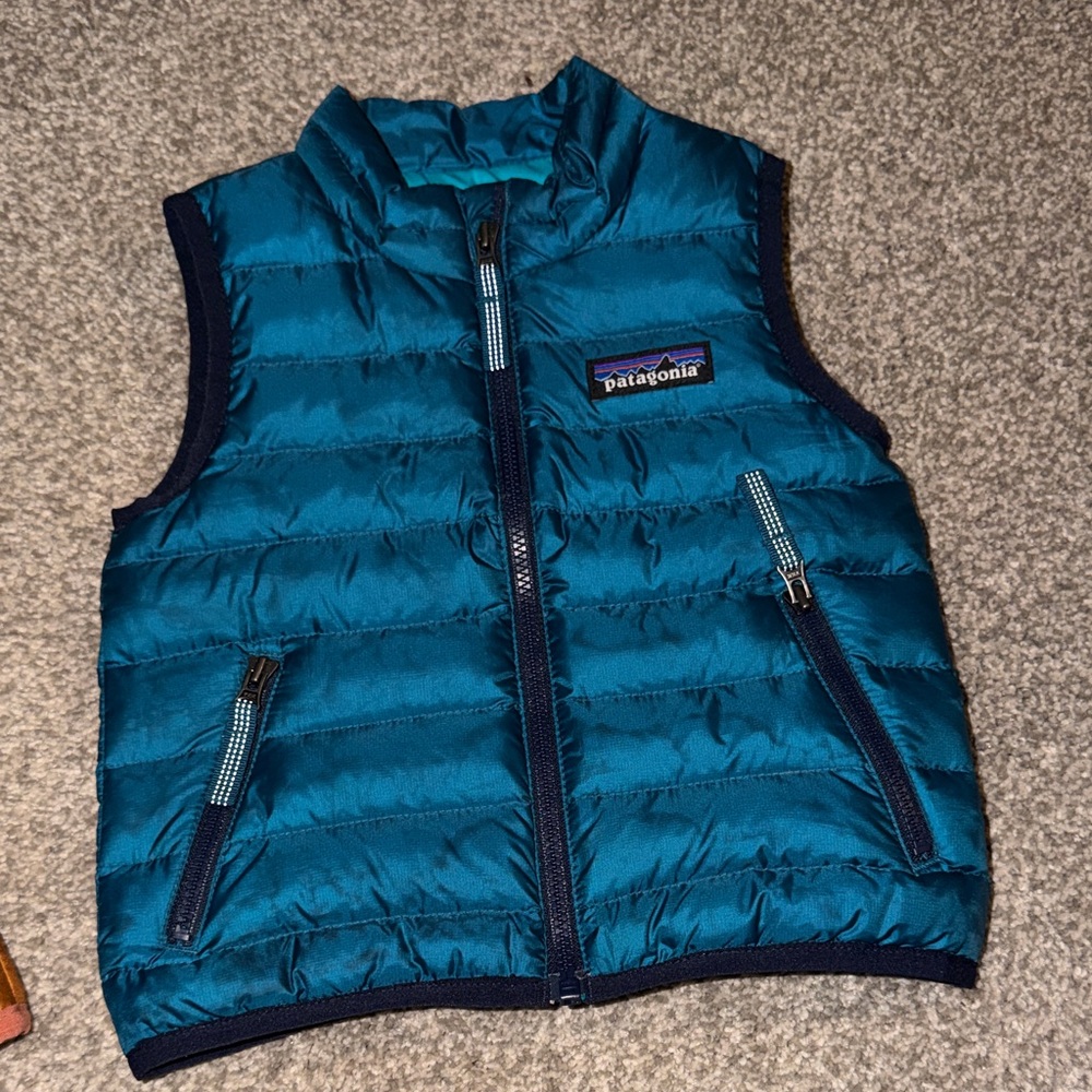 Patagonia Teal Puffer Vest